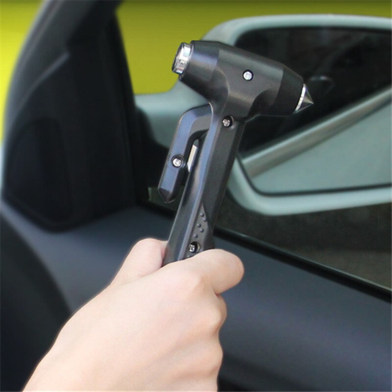 SafeRide Emergency Car Safety Hammer – Window Breaker & Seatbelt Cutter
