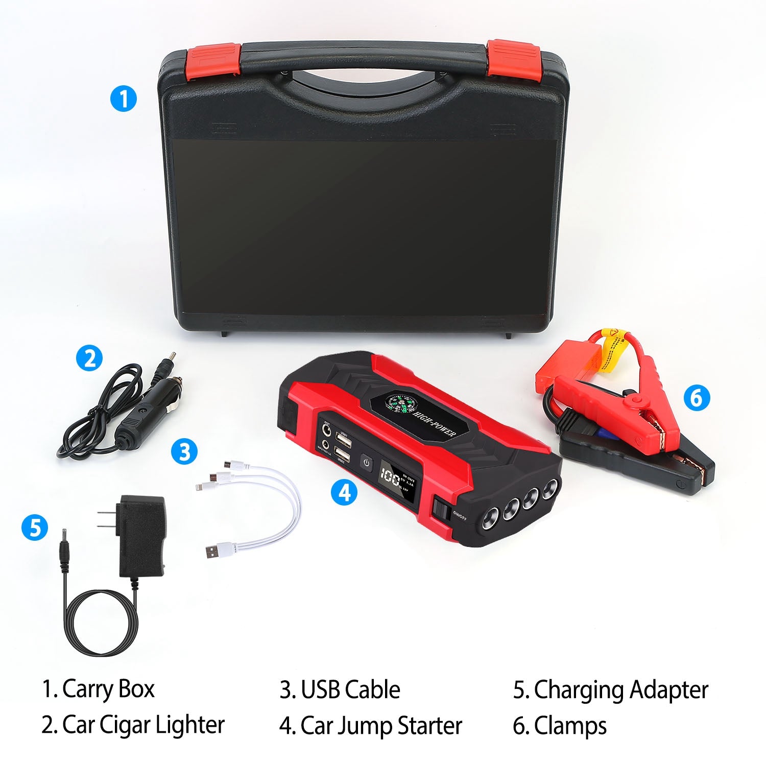 SafeRide Jump Starter 800A - Powerful & Compact