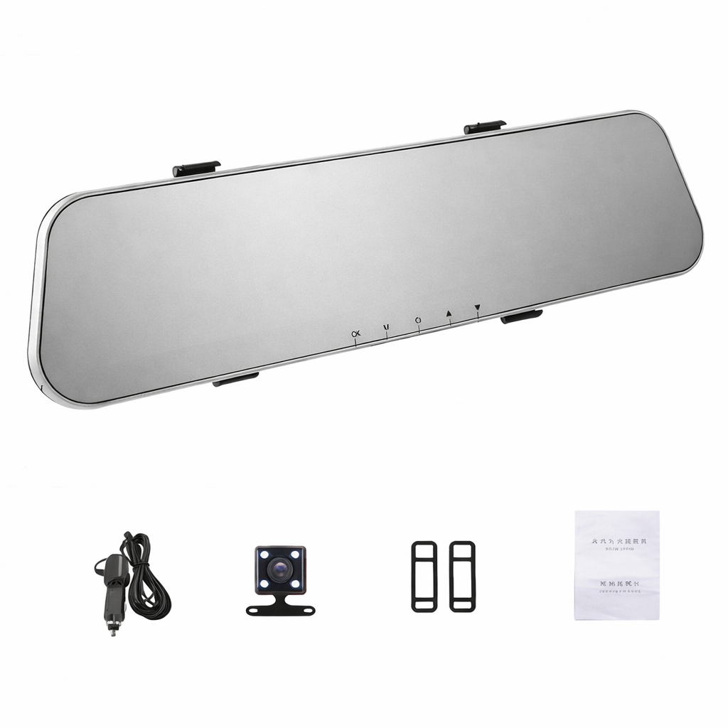 SafeRide Rearview Dash Cam - HD 1080P